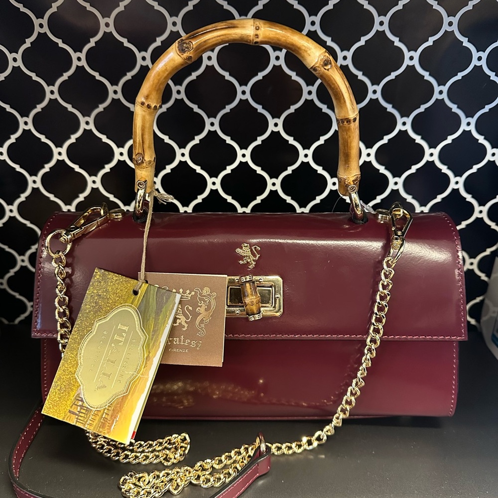Pratesi Castalia Baguette Lady Bag STUNNING!- Brunelleschi Chianti with Dust Bag